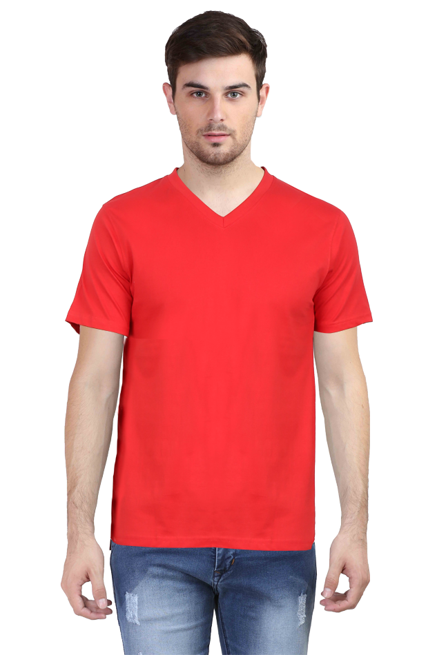 V-neck Plain Tees