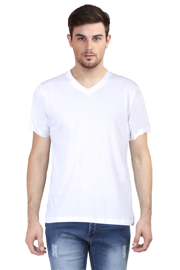 V-neck Plain Tees