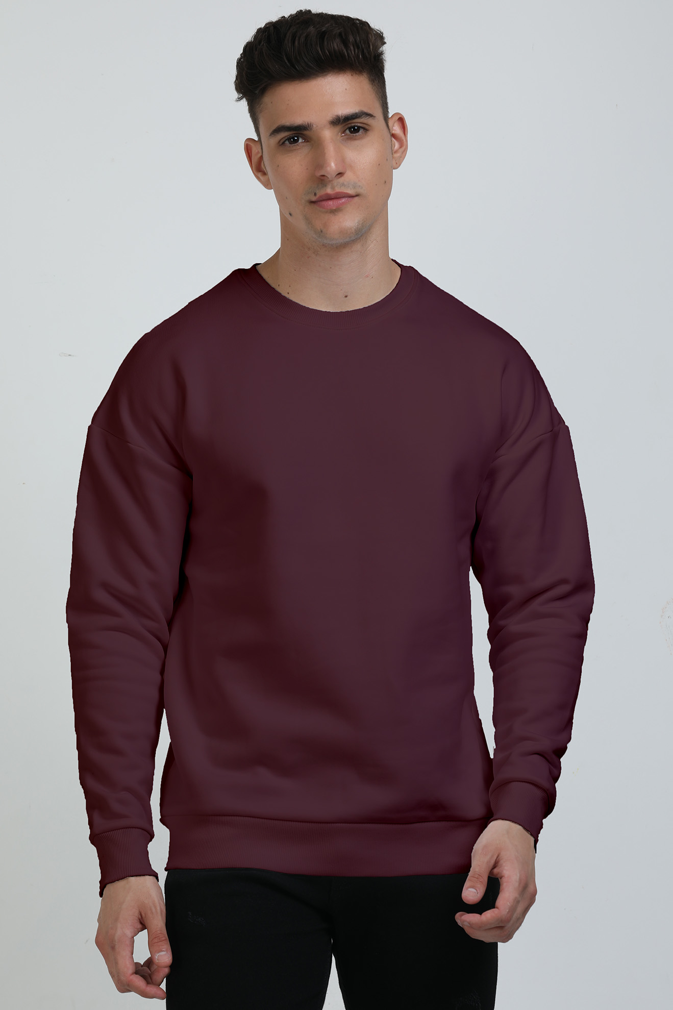 Unisex Plain Oversized Sweatshirt