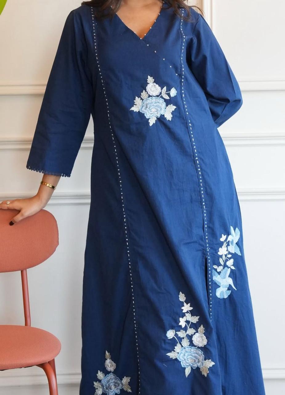Elegant Cotton Flared Suit