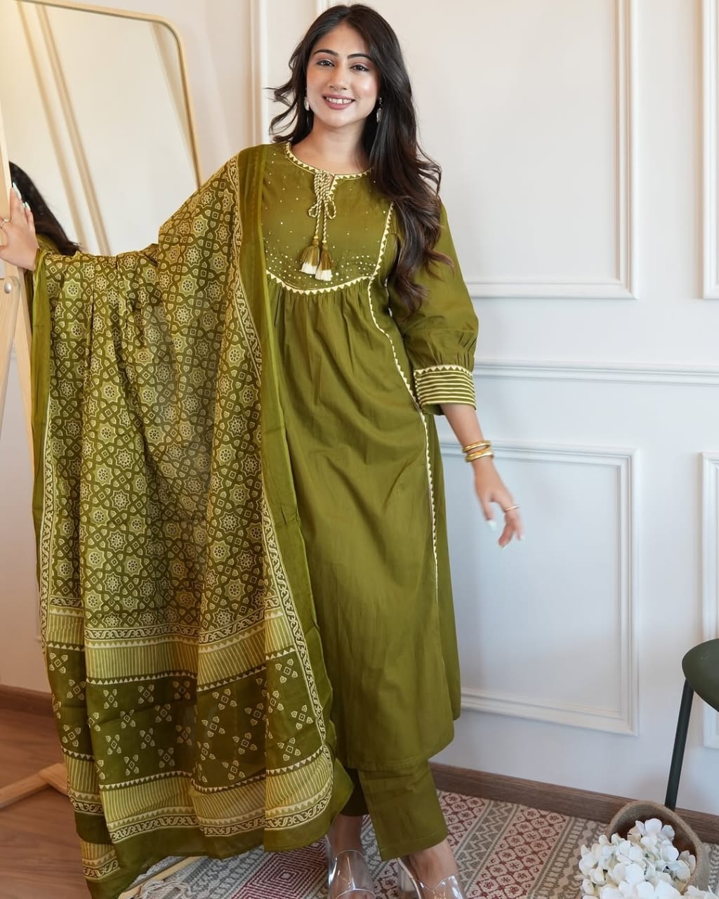 Pure Fine Cotton Suit Set