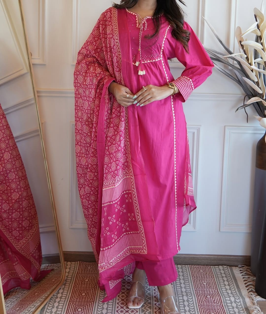 Pure Fine Cotton Suit Set