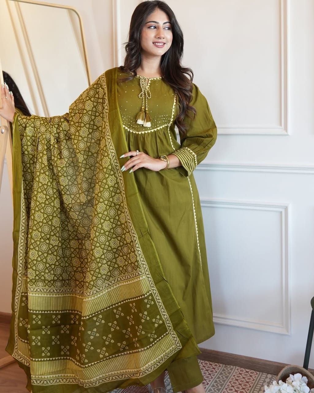Pure Fine Cotton Suit Set