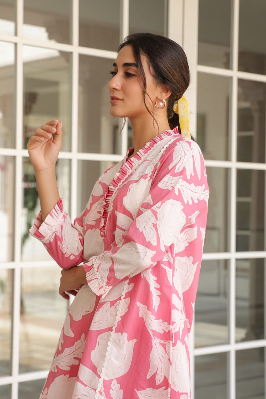 Amazing Summer Pink Cotton Co-ords