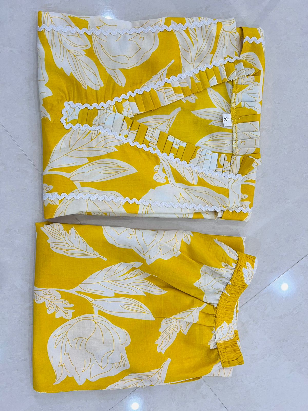 Amazing Summer Yellow Cotton Co-ords