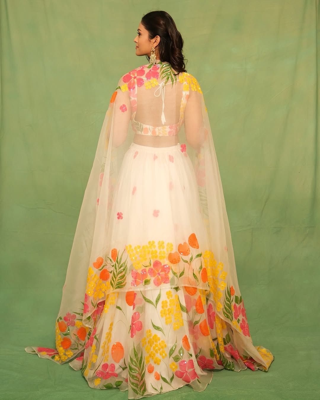 Digital Print Teby Silk Lehenga Set