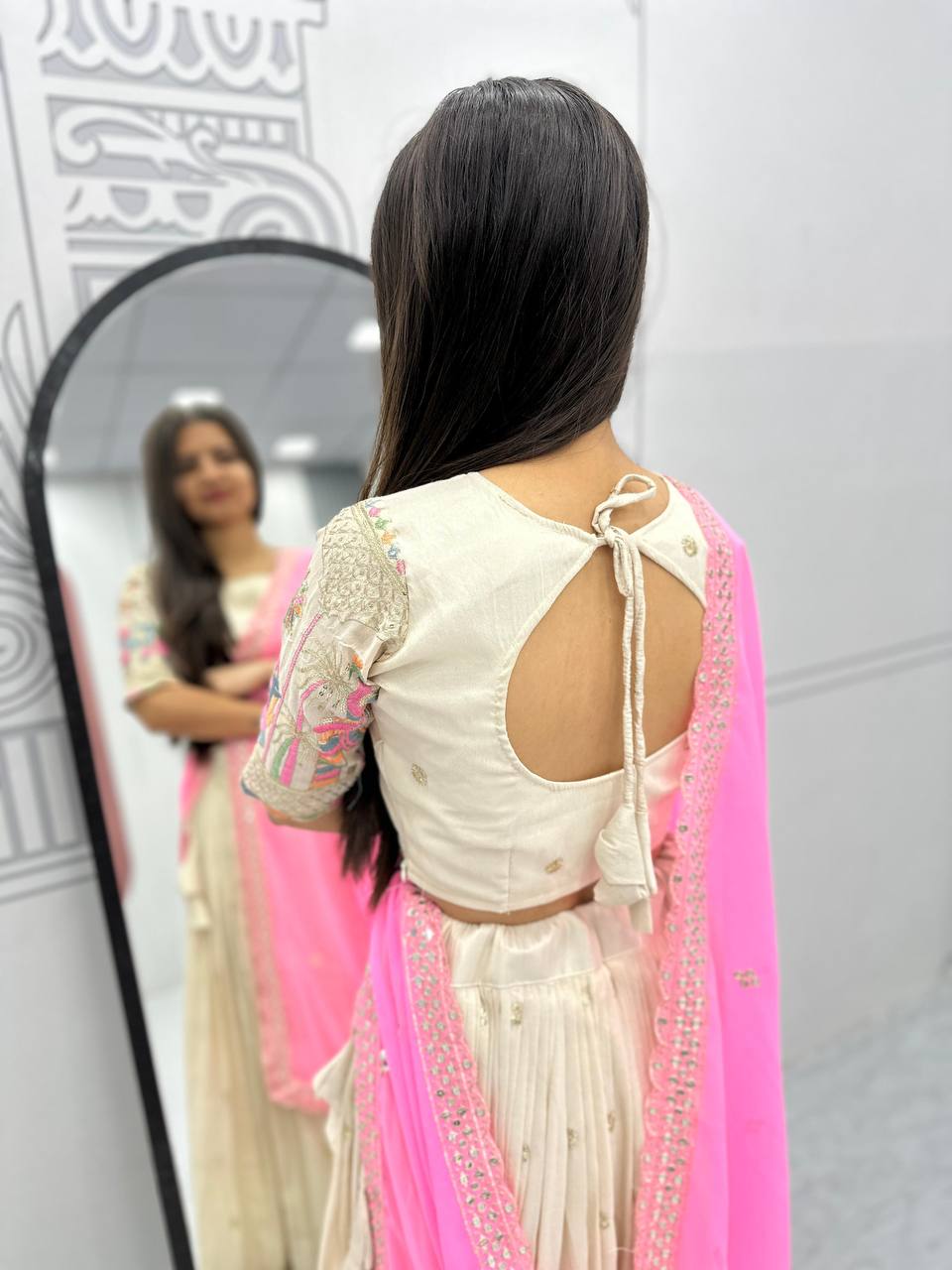 Pure Banarasi Tissue Silk Lehenga Set