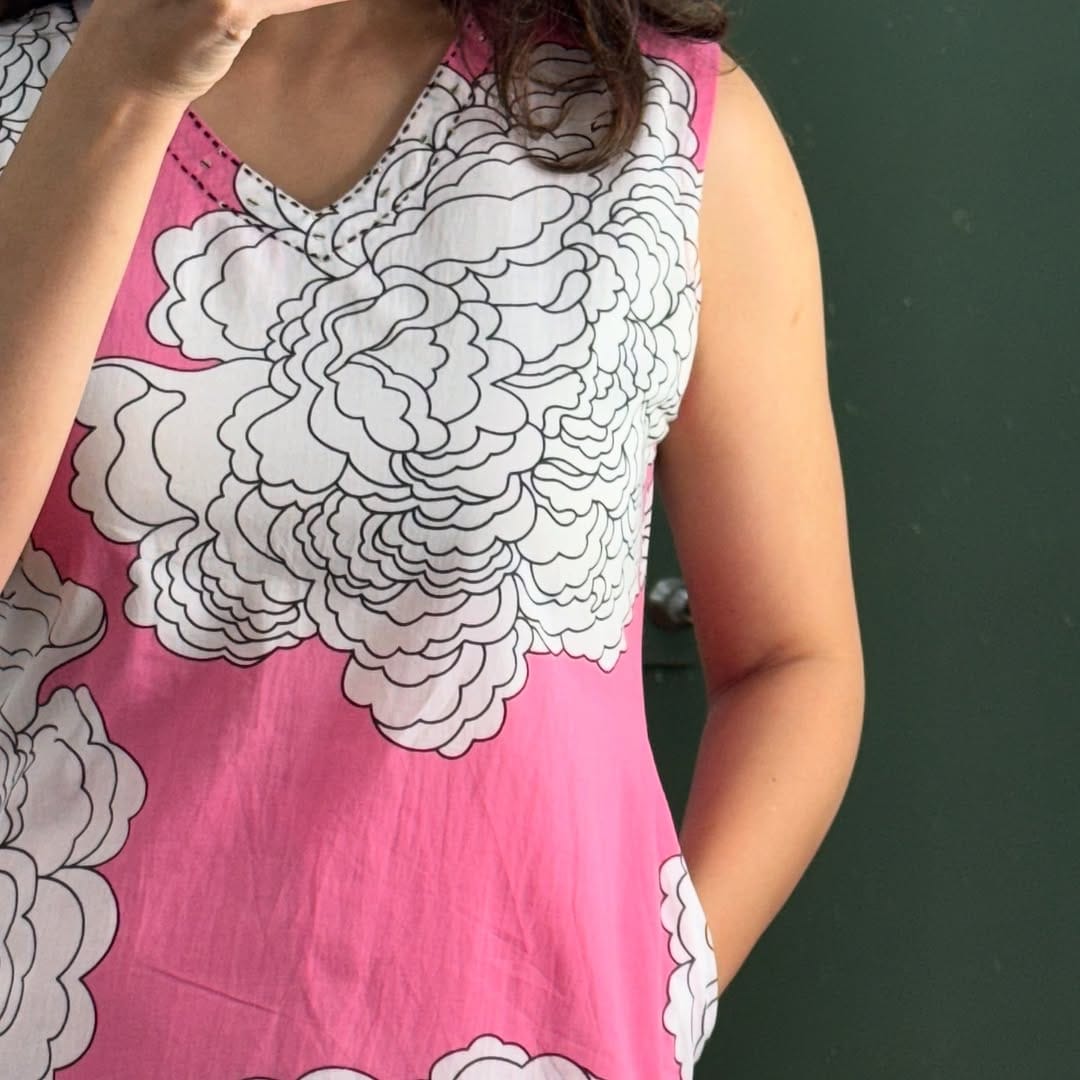 Comfy Pure Cotton Kurti with pocket and plazzo