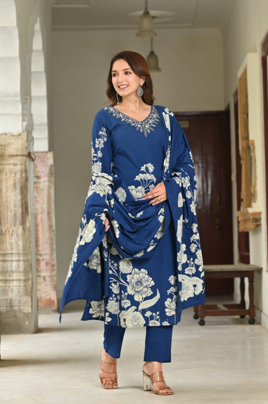 Artistry Discharge Print Mul Cotton Set