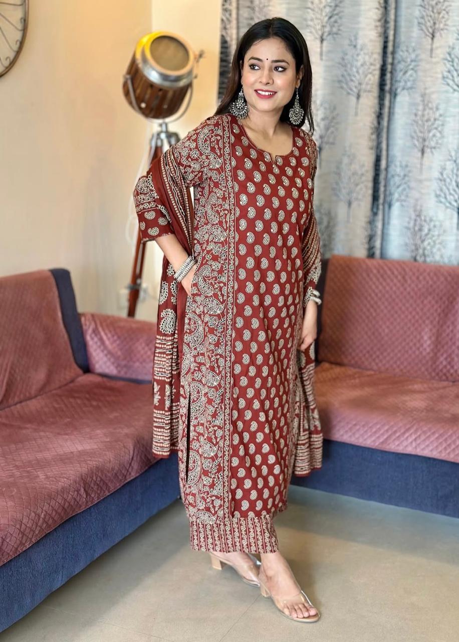Unveil Ethnic Magic in Heavy Pure Cotton