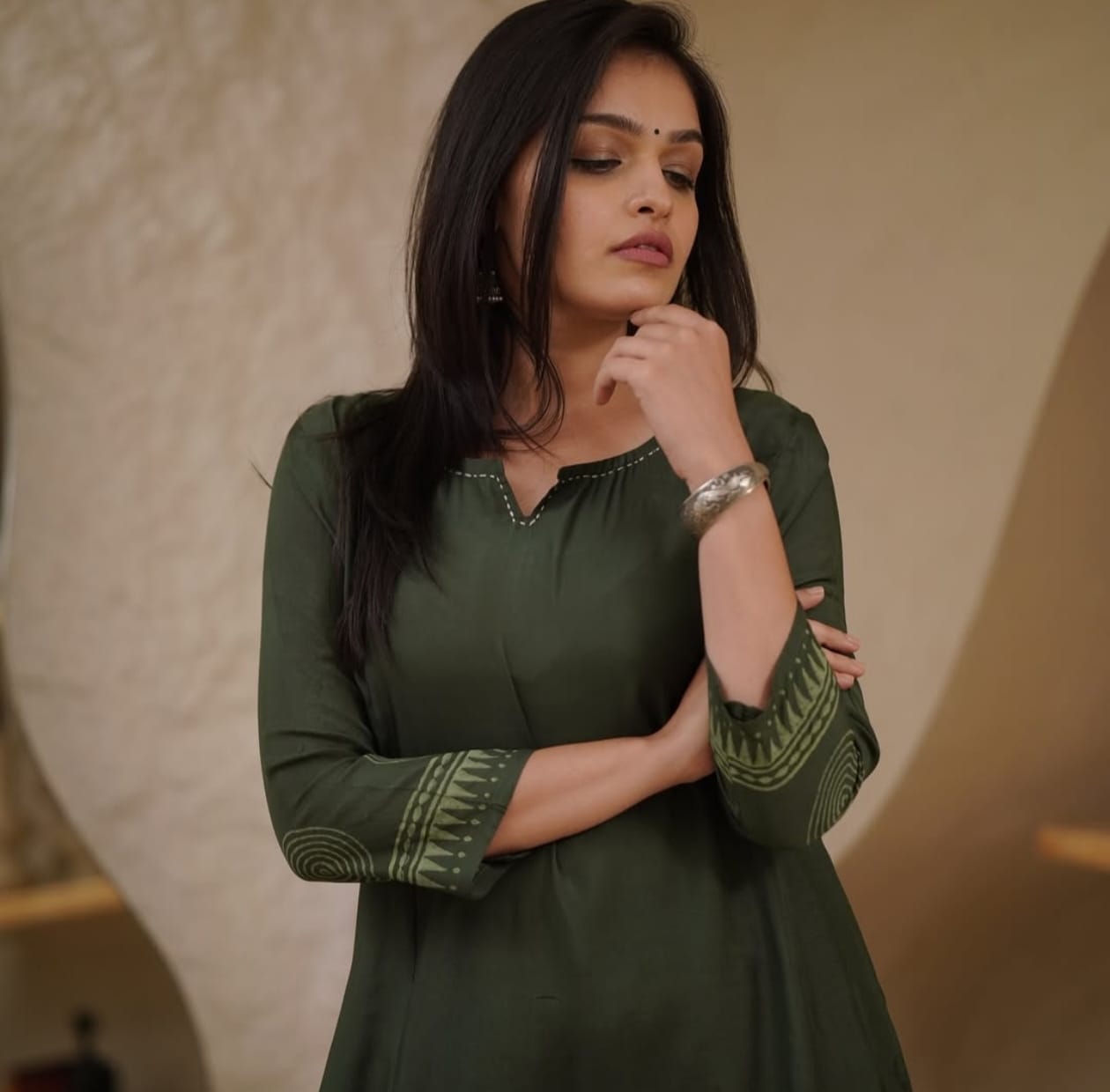 Floral Charm Kurti Set