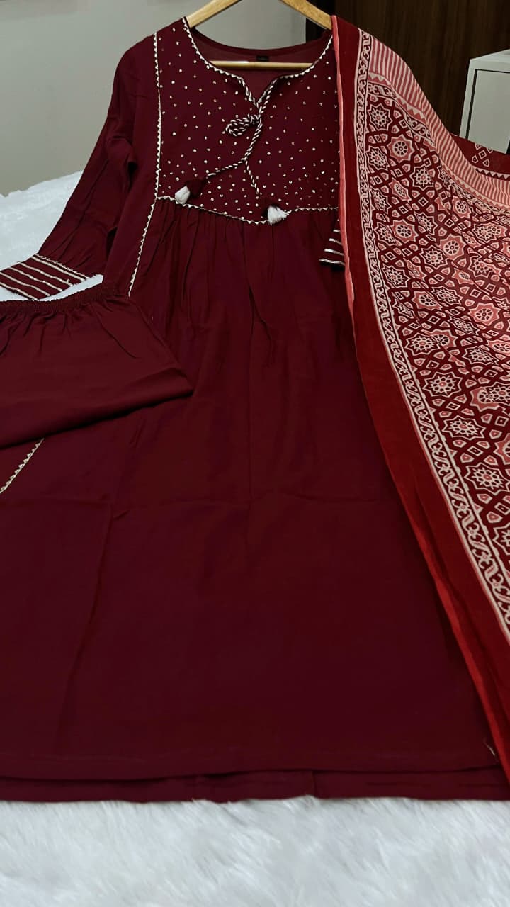 Pure Fine Cotton Suit Set