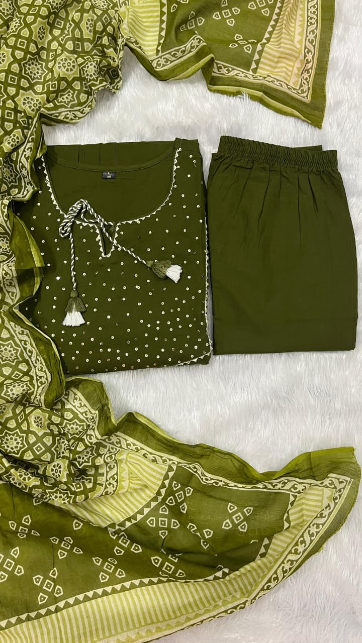 Pure Fine Cotton Suit Set