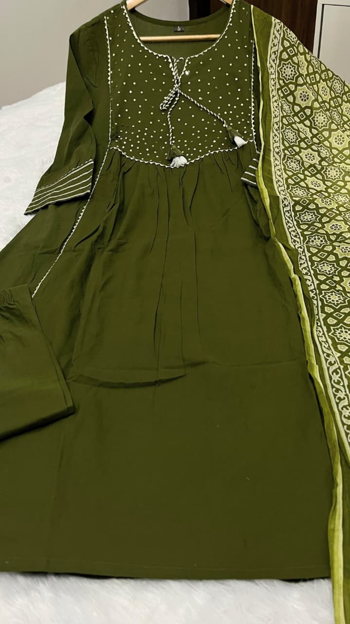 Pure Fine Cotton Suit Set