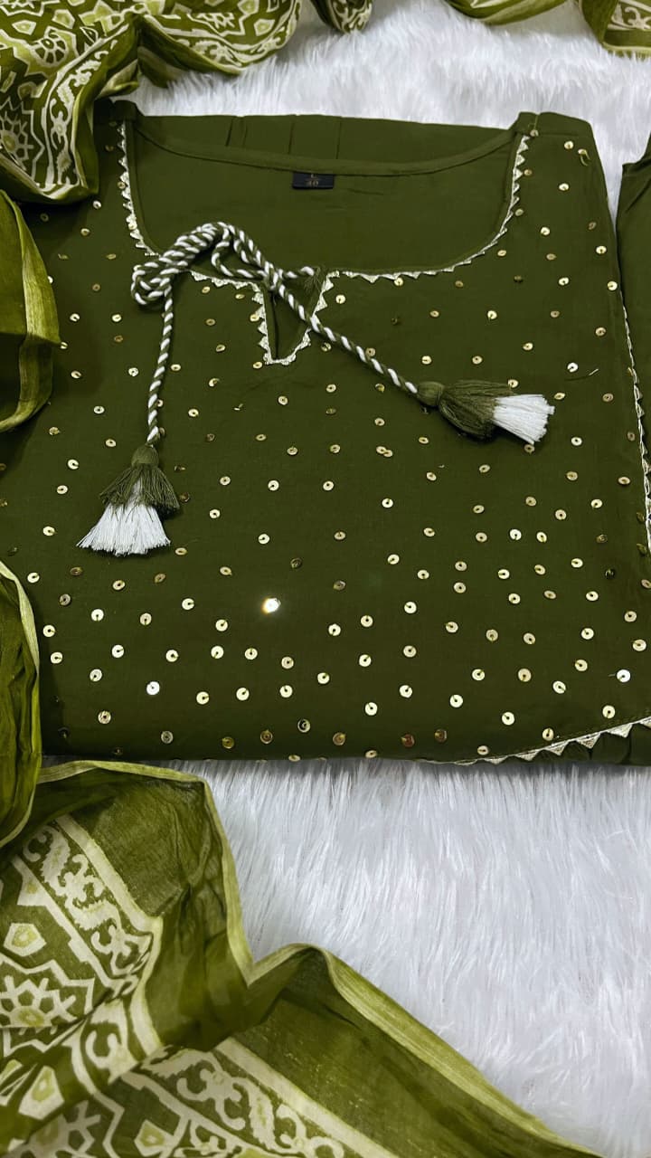 Pure Fine Cotton Suit Set