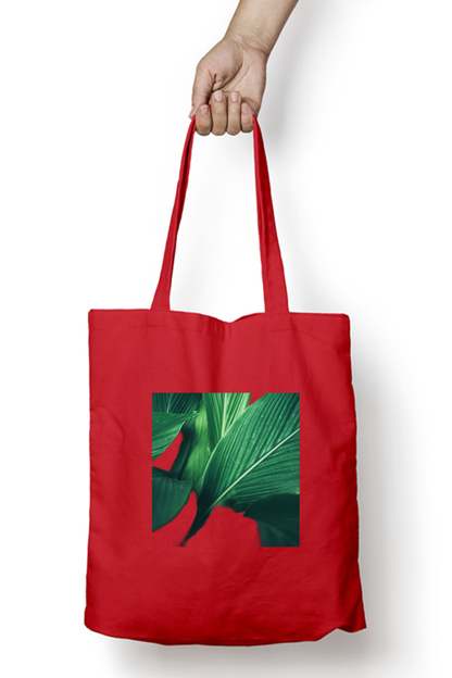 Leaf Zipper Tote Bag