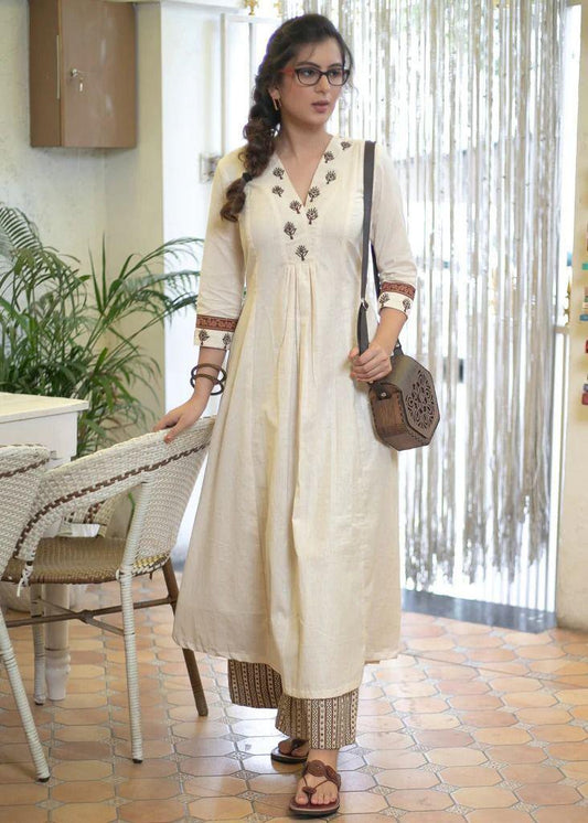Elegant Rayon Cotton Kurti with Pant