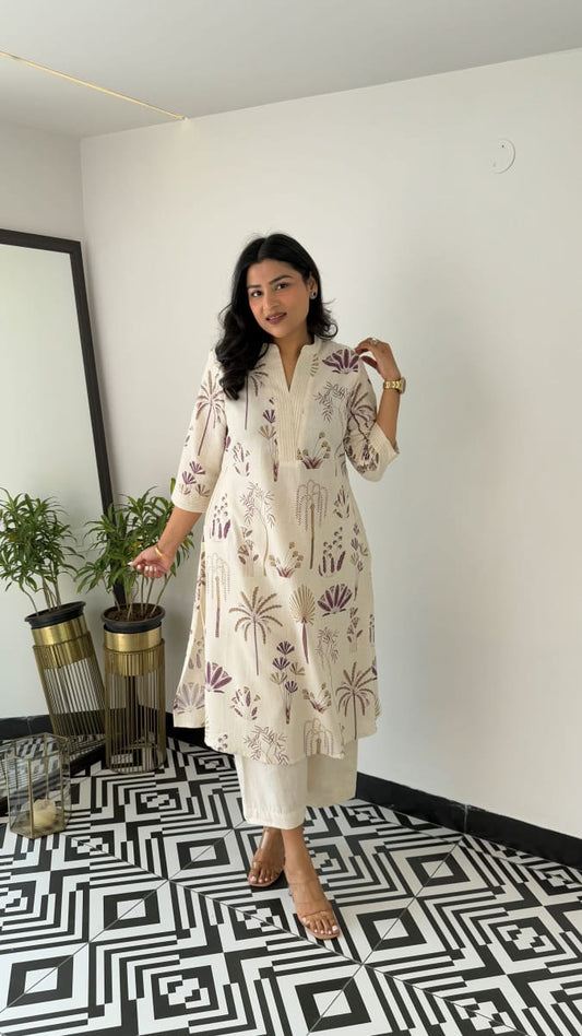Perfect Cotton Kurti and Plazzo set