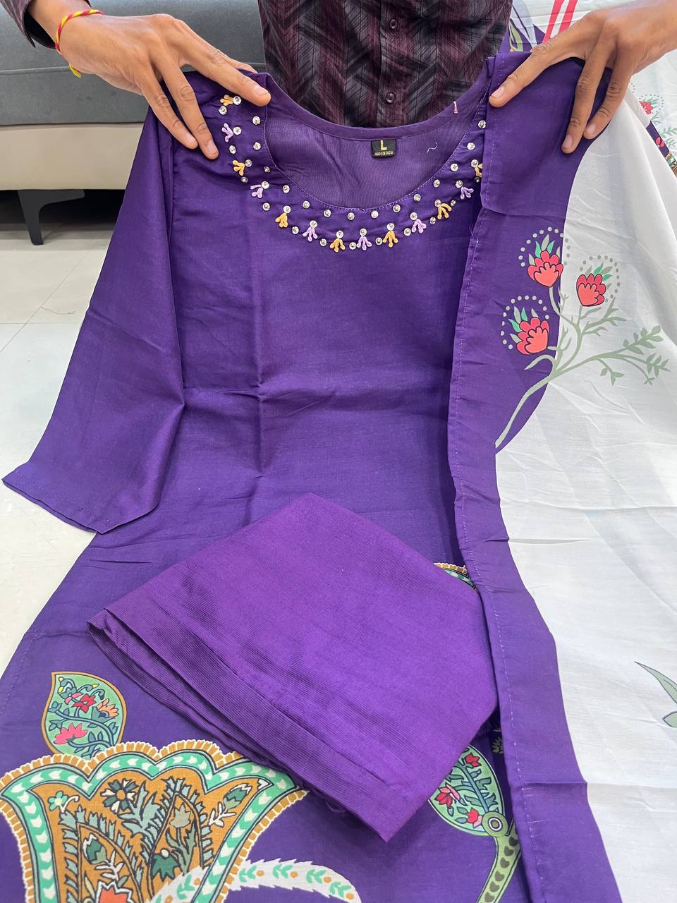 Gulroz – Soft Silk Floral Ensemble