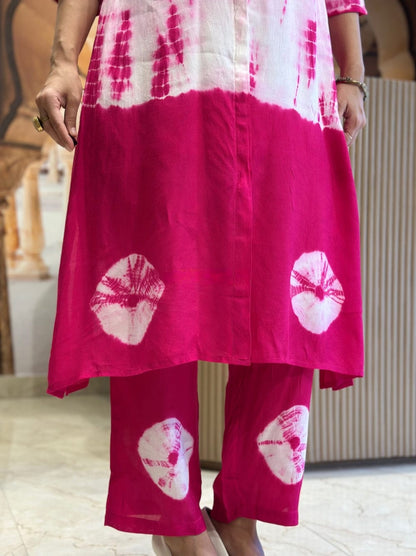 Premium Tie-Dye Cotton Co-Ord Set – Summer Chic