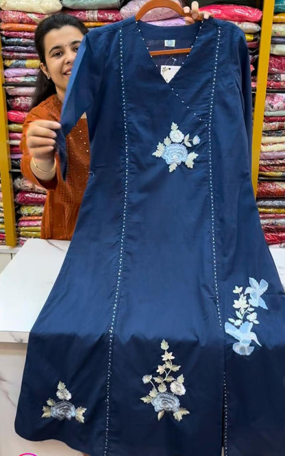 Elegant Cotton Flared Suit