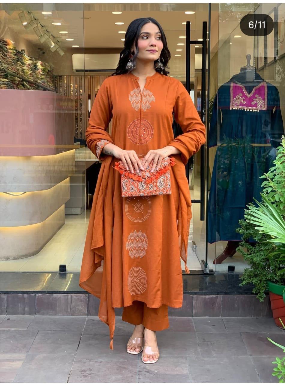 Timeless Elegance – Kurta with Palazzo & Dupatta