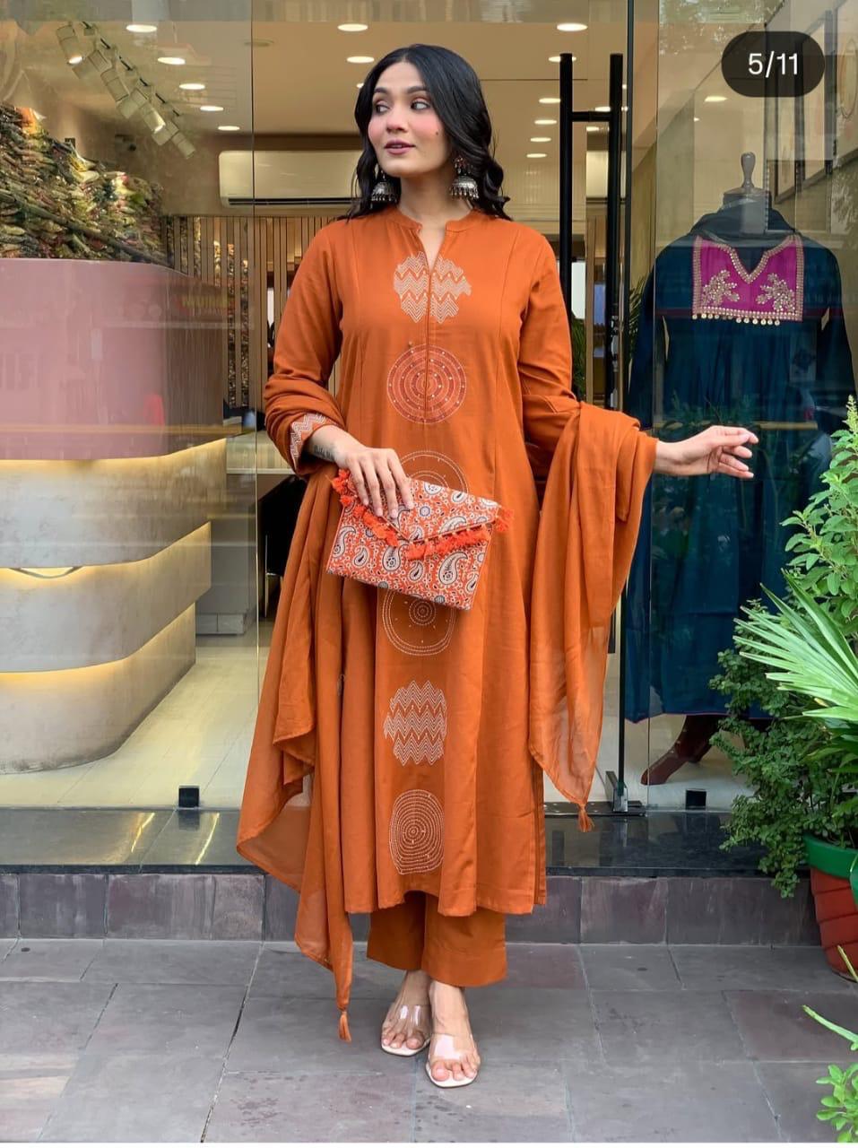 Timeless Elegance – Kurta with Palazzo & Dupatta