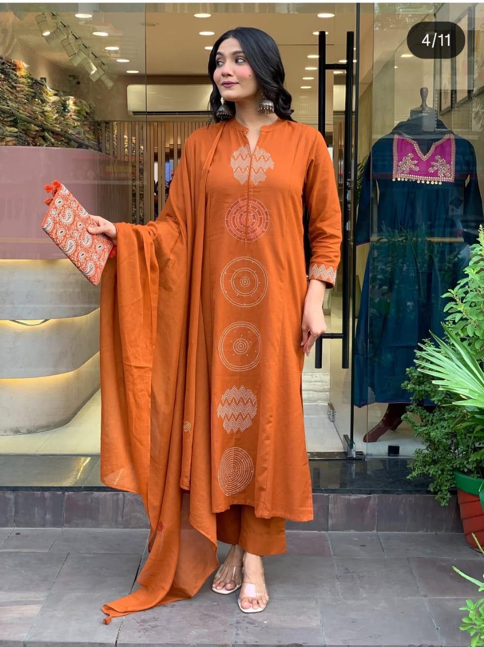 Timeless Elegance – Kurta with Palazzo & Dupatta