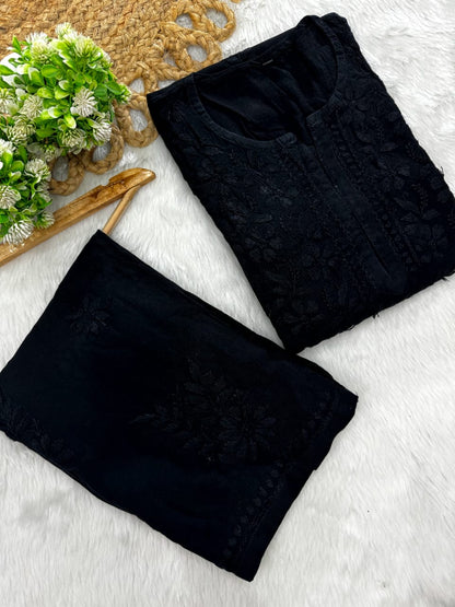 Premium Rayon Dyed Chikankari Suit