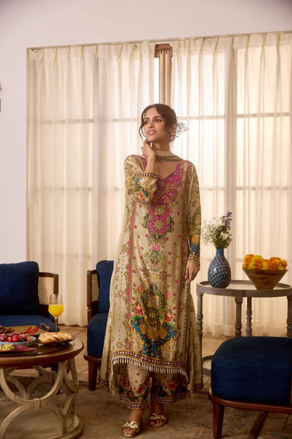 Noori Anarkali Round Palazzo Set