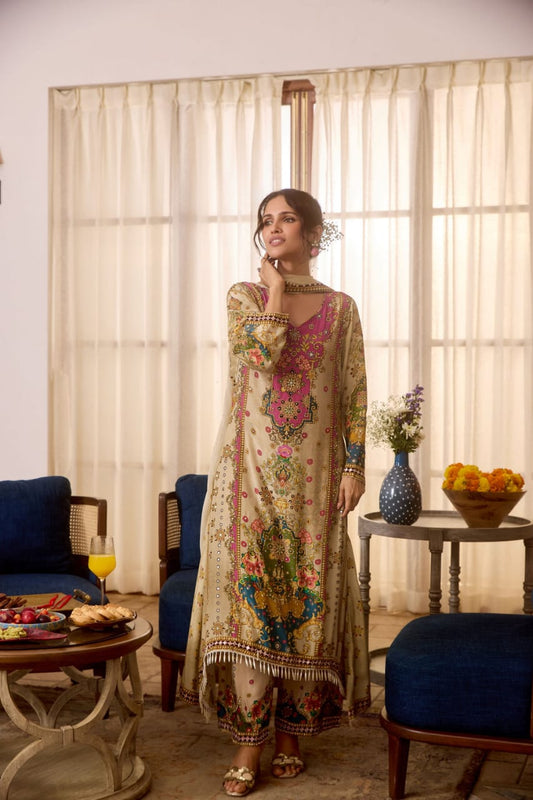 Noori Anarkali Round Palazzo Set