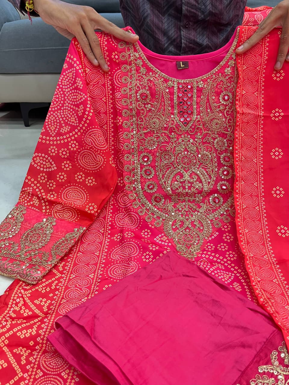 Premium Kitkat Silk Suit Set