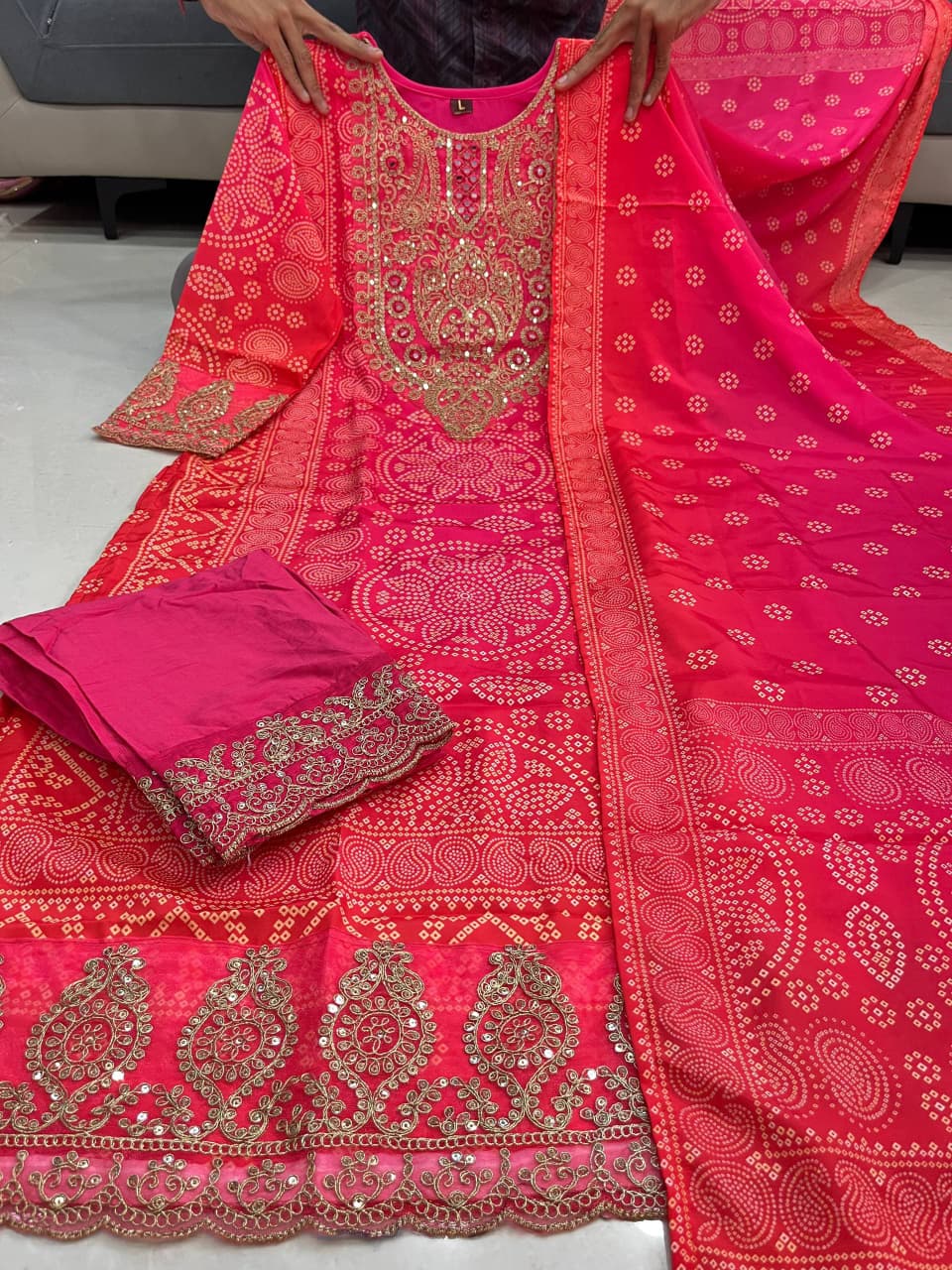 Premium Kitkat Silk Suit Set