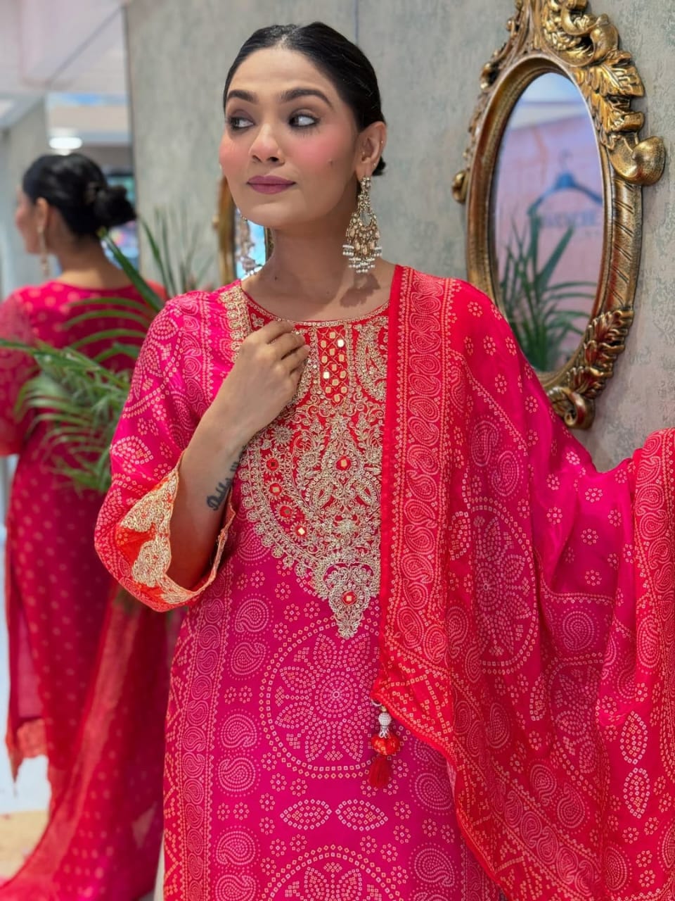 Premium Kitkat Silk Suit Set