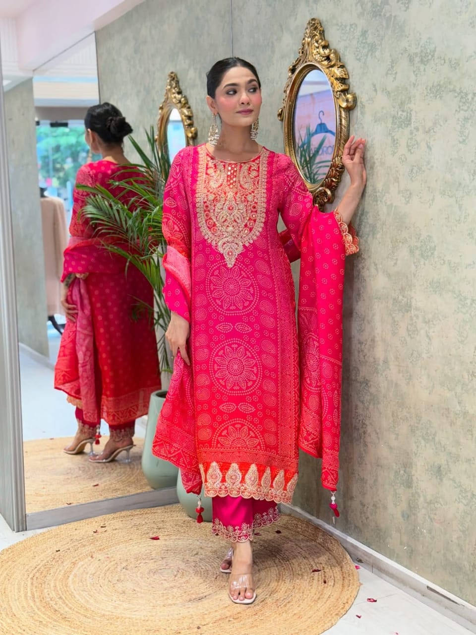 Premium Kitkat Silk Suit Set