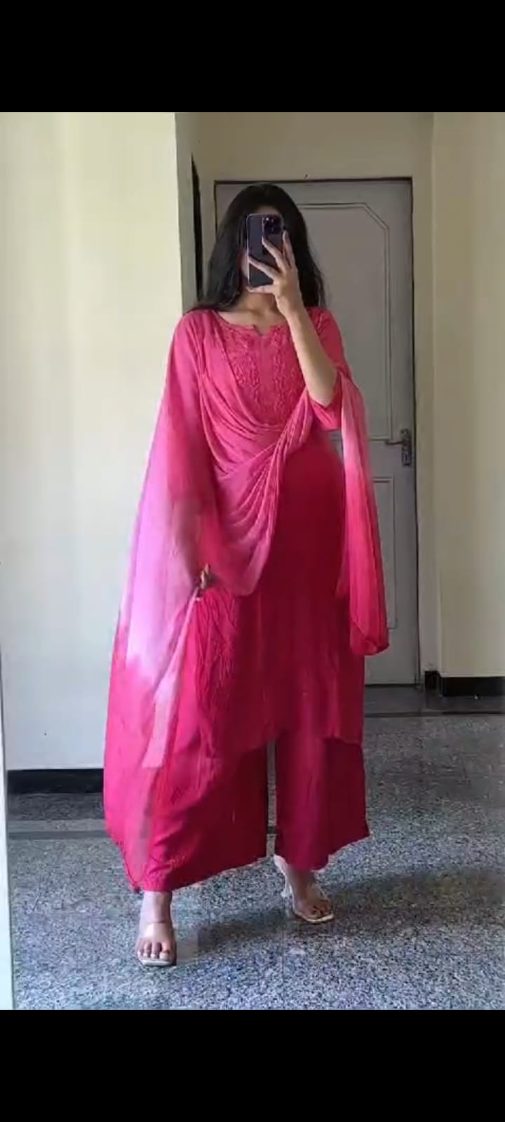 Premium Rayon Dyed Chikankari Cord Set