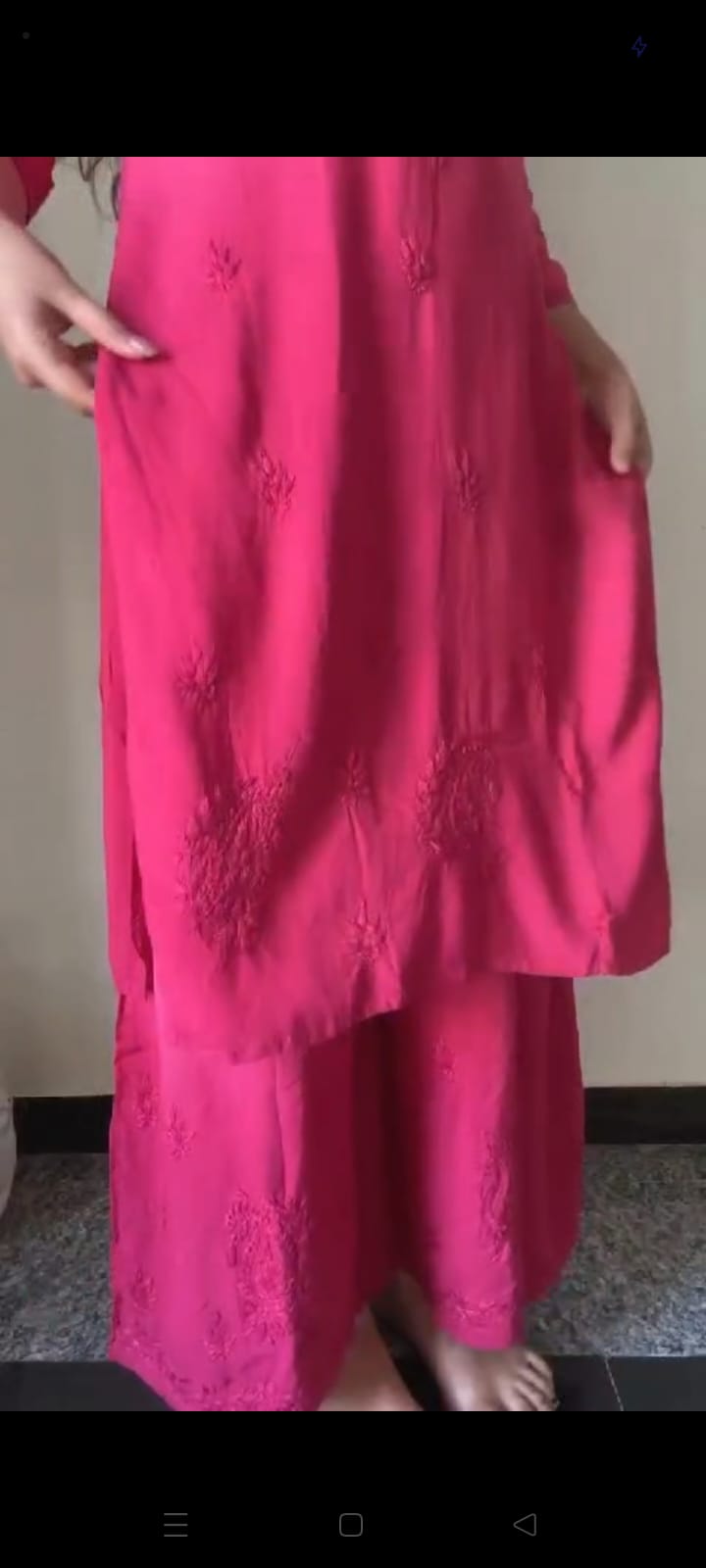 Premium Rayon Dyed Chikankari Cord Set