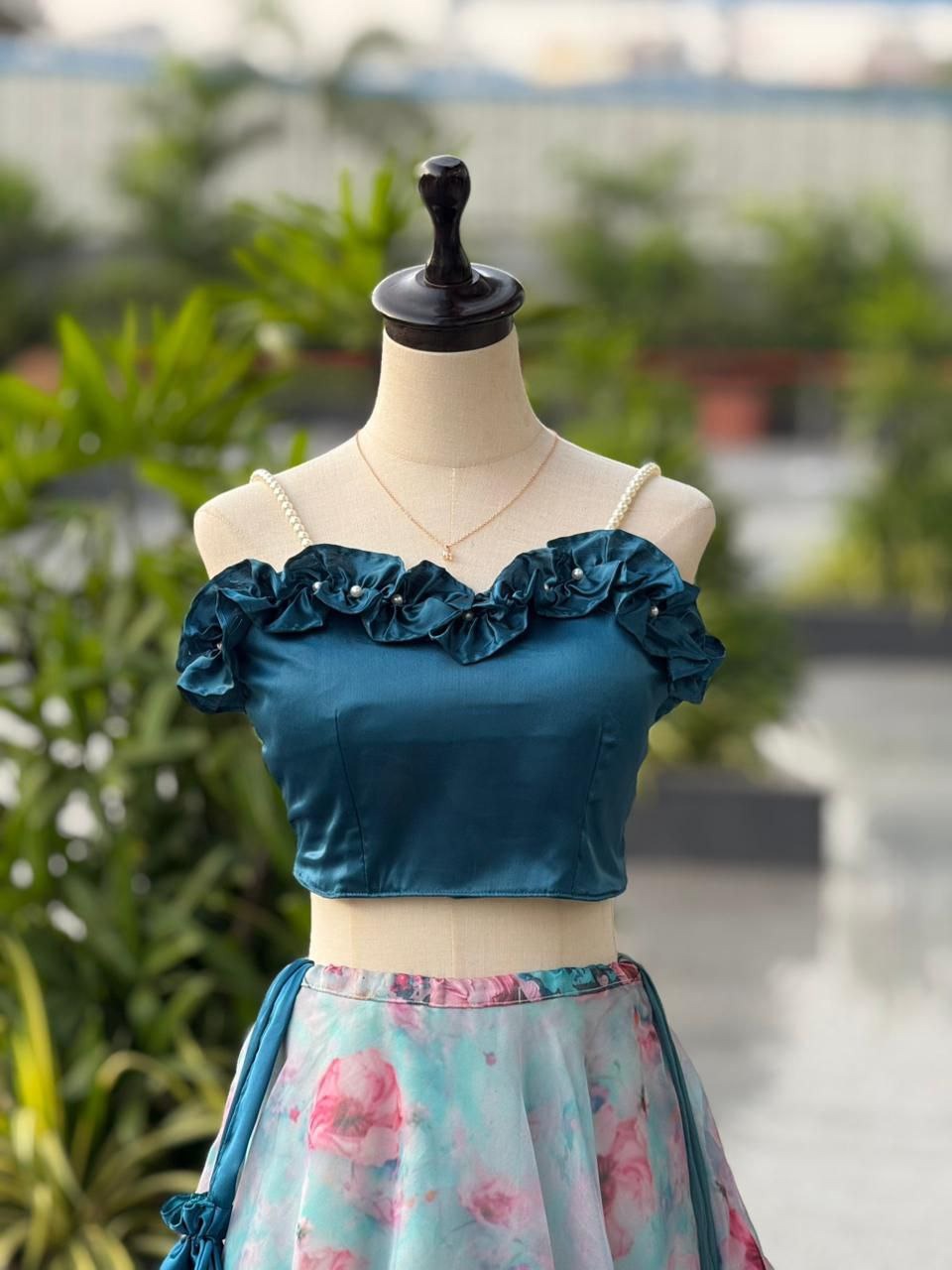 Elegant Organza Silk Lehenga Set