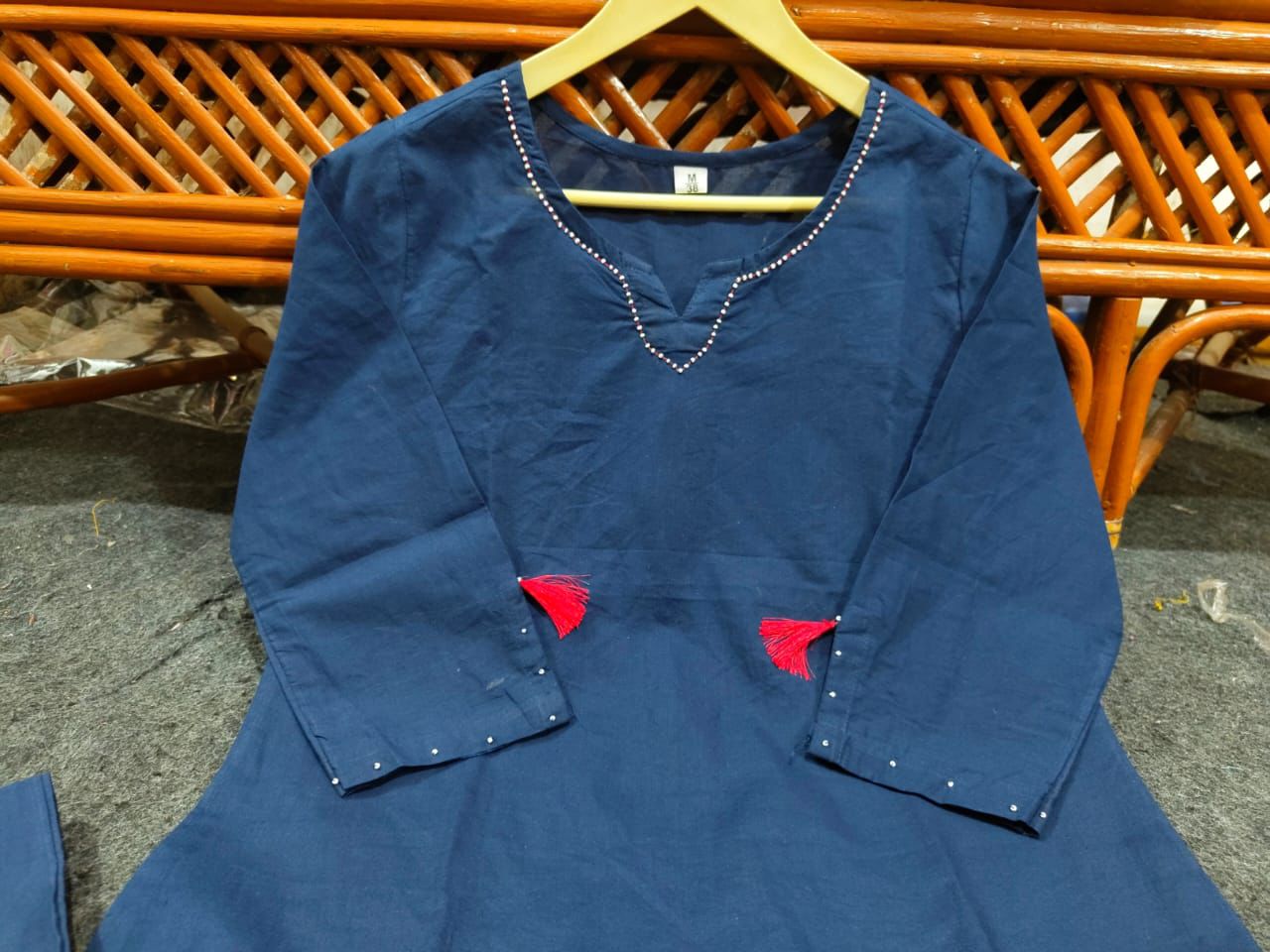 Pure Cotton Suit with Ajrakh Dupatta