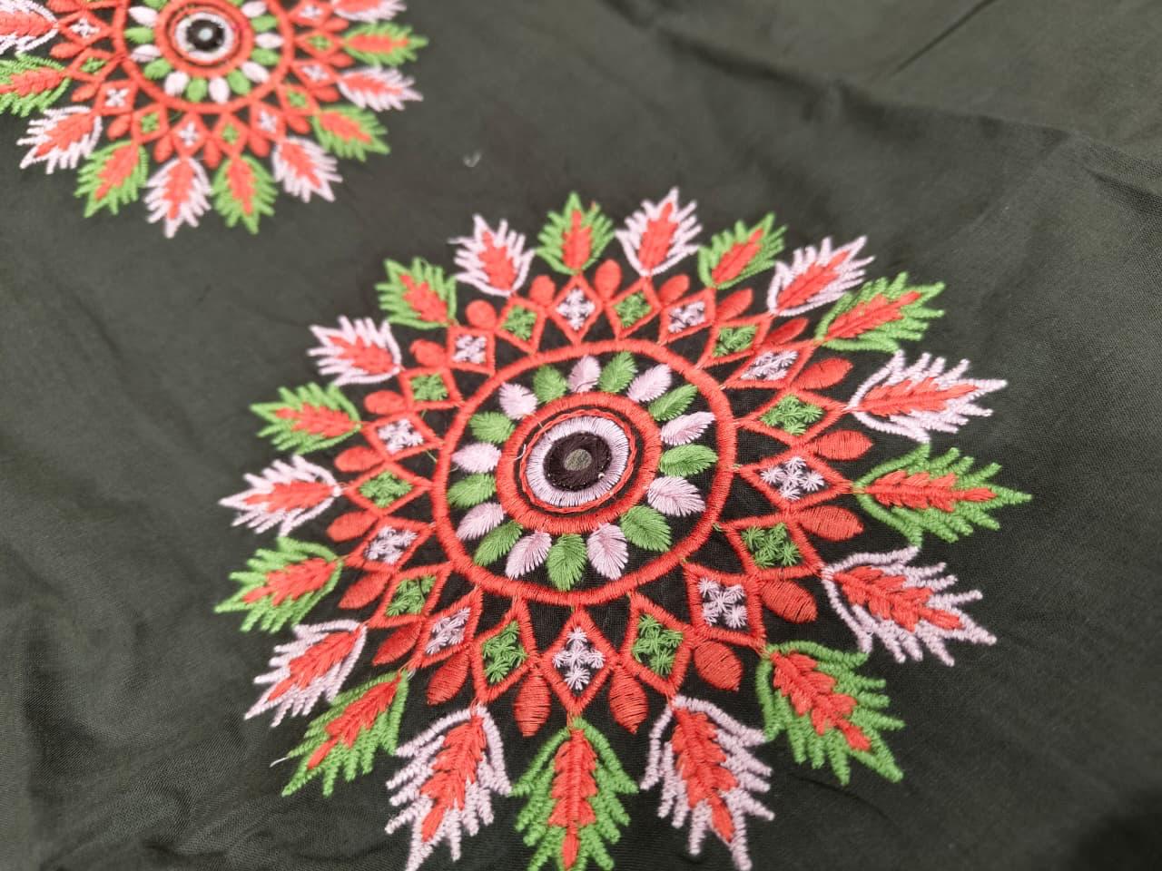 Cotton Embroidered Suit Set