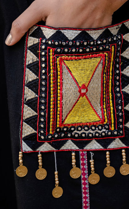 Heavy Cotton Flex Embroidered Two-Piece Kurta Set