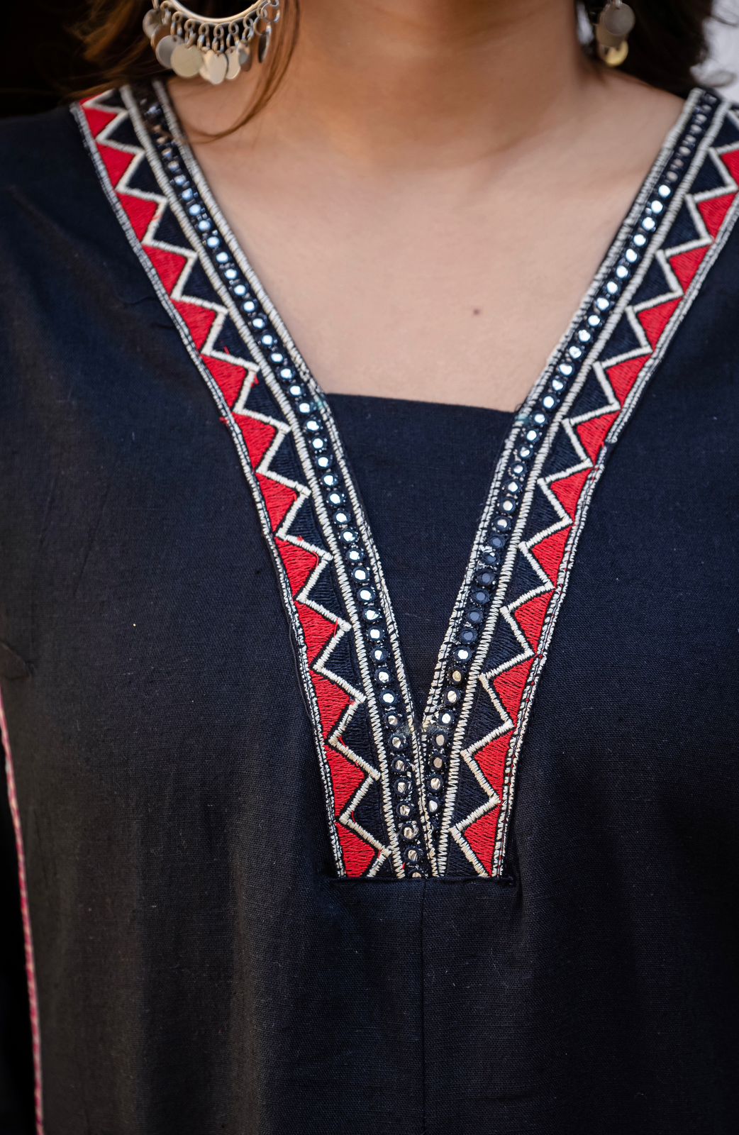 Heavy Cotton Flex Embroidered Two-Piece Kurta Set