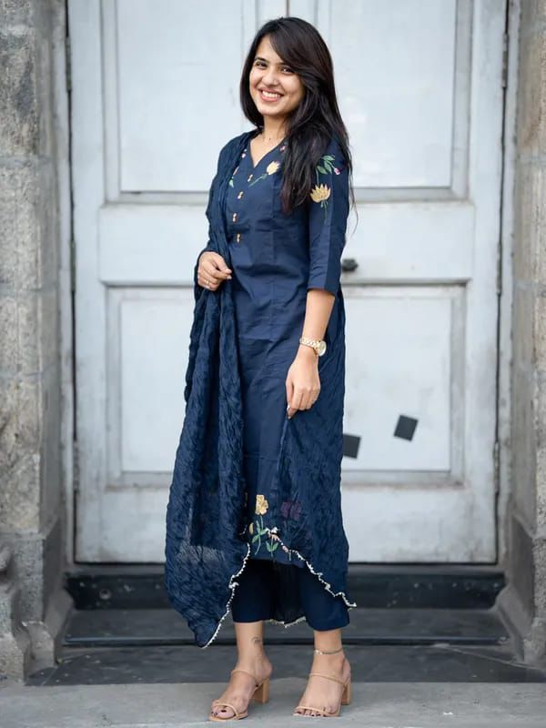 Easy Breezy Cotton Three-Piece Suit Set