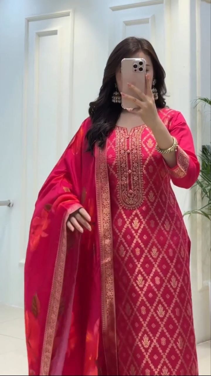 Banarasi Silk Suit Set