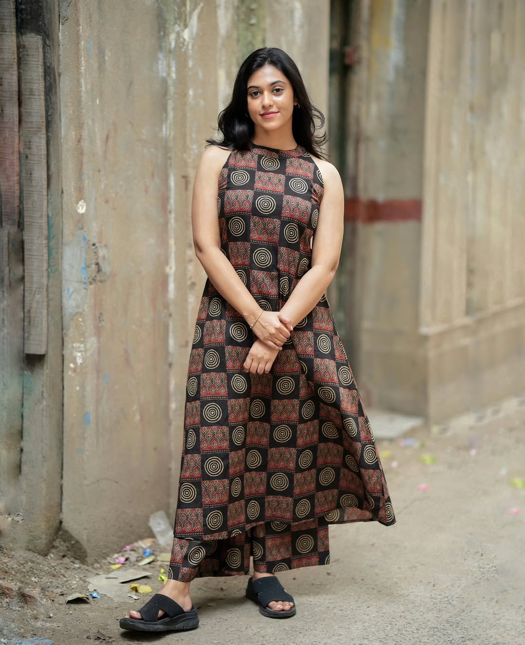 Printed Cotton Kurti and Plazzo Set