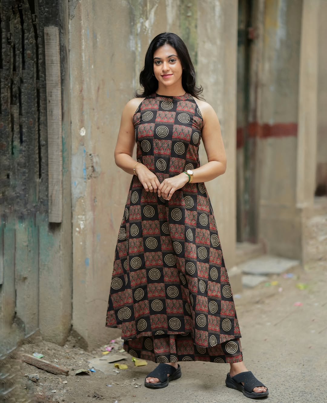 Printed Cotton Kurti and Plazzo Set