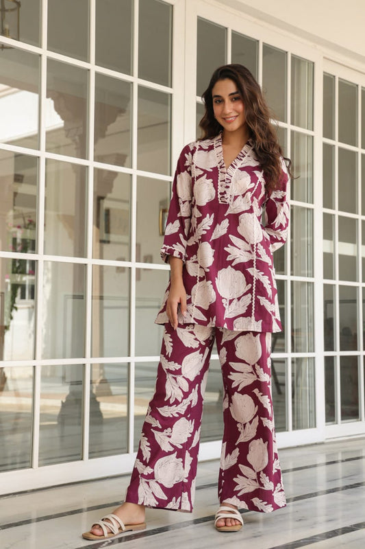 Amazing Summer Wine Cotton Co-ords