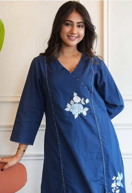 Elegant Cotton Flared Suit