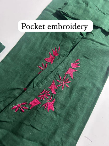 Pure south cotton handwoven kurta with plazzo