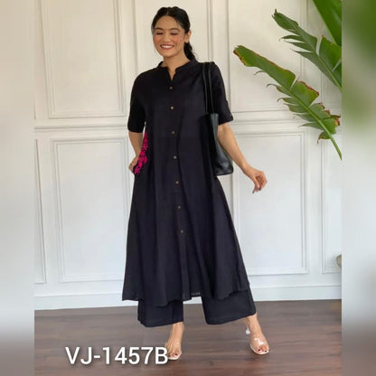 Pure south cotton handwoven kurta with plazzo
